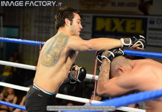 2013-11-16 Vigevano - Born to Fight 3198 Rob Le Noir-Marcello Monetti - MMA